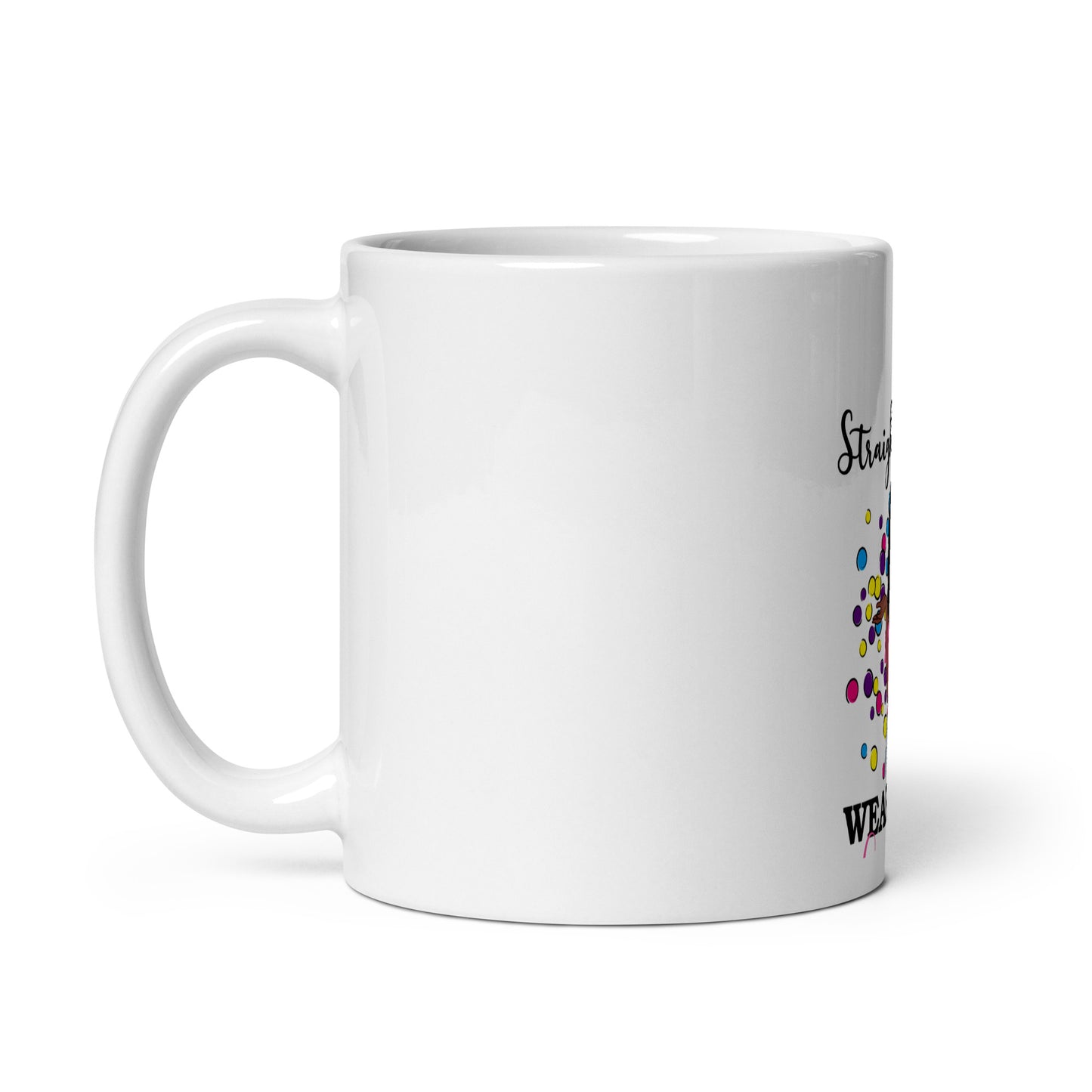 White glossy mug