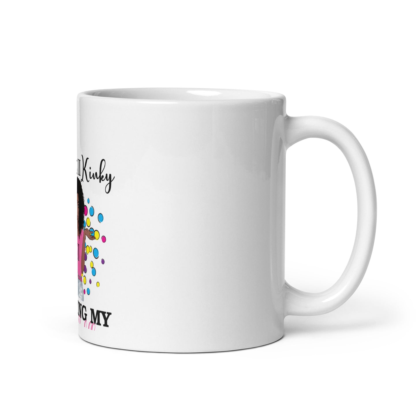 White glossy mug